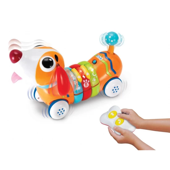 Jucarie interactiva catelus cu telecomanda Winfun Jucarie interactiva catelus cu telecomanda Winfun