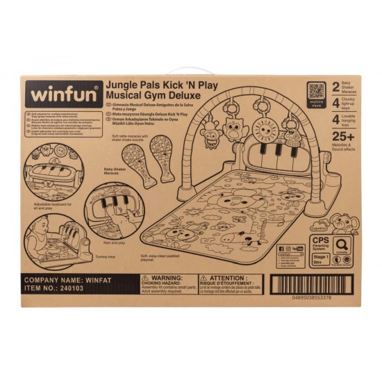Centru de activitati muzical Winfun - Prietenii din jungla Deluxe Centru de activitati muzical Winfun - Prietenii din jungla Deluxe
