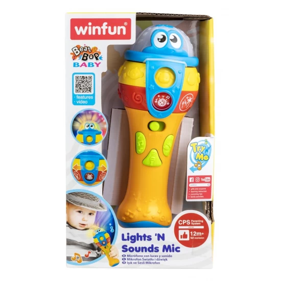 Microfon cu sunete si lumini Winfun Microfon cu sunete si lumini Winfun