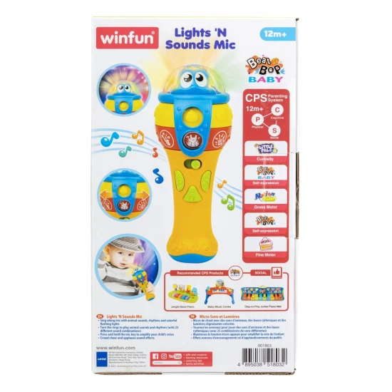 Microfon cu sunete si lumini Winfun Microfon cu sunete si lumini Winfun