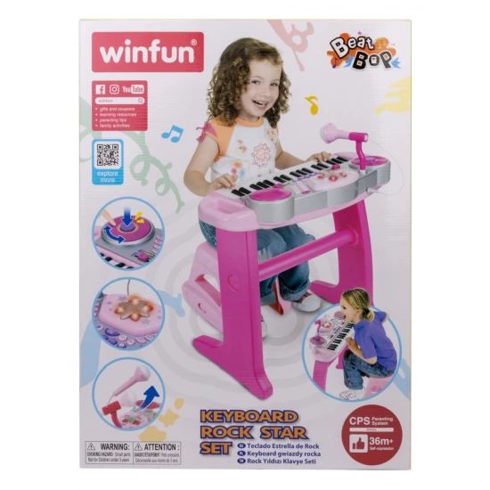 Orga electronica cu scaunel Winfun Orga electronica cu scaunel Winfun