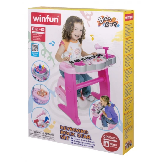 Orga electronica cu scaunel Winfun Orga electronica cu scaunel Winfun