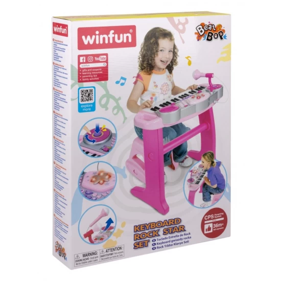 Orga electronica cu scaunel Winfun Orga electronica cu scaunel Winfun