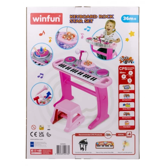 Orga electronica cu scaunel Winfun Orga electronica cu scaunel Winfun