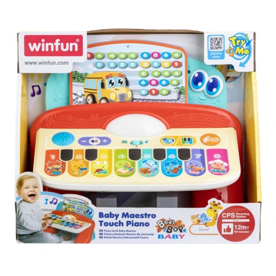 Pian cu sunete, lumini si 8 taste Winfun Pian cu sunete, lumini si 8 taste Winfun