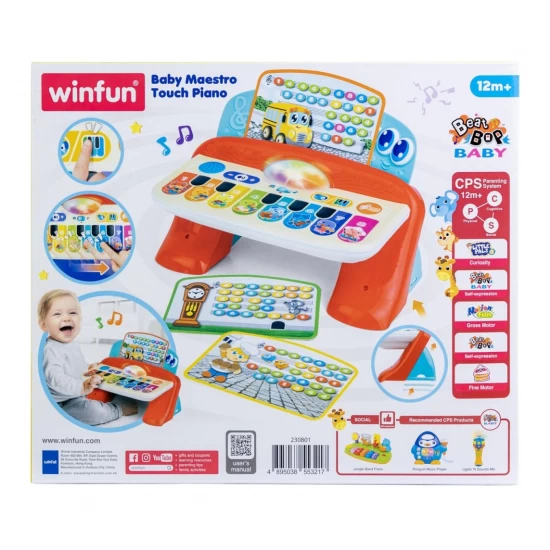 Pian cu sunete, lumini si 8 taste Winfun Pian cu sunete, lumini si 8 taste Winfun