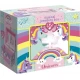 Cutie muzicala pentru bijuterii cu figurina unicorn si oglinda Cutie muzicala pentru bijuterii cu figurina unicorn si oglinda