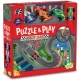 Joc 2 in 1 Puzzle and Play, Masini de curse, Peaceable Kingdom Joc 2 in 1 Puzzle and Play, Masini de curse, Peaceable Kingdom