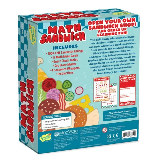 Joc matematic pentru prescolari, Math sandwich, Peaceable Kingdom Joc matematic pentru prescolari, Math sandwich, Peaceable Kingdom