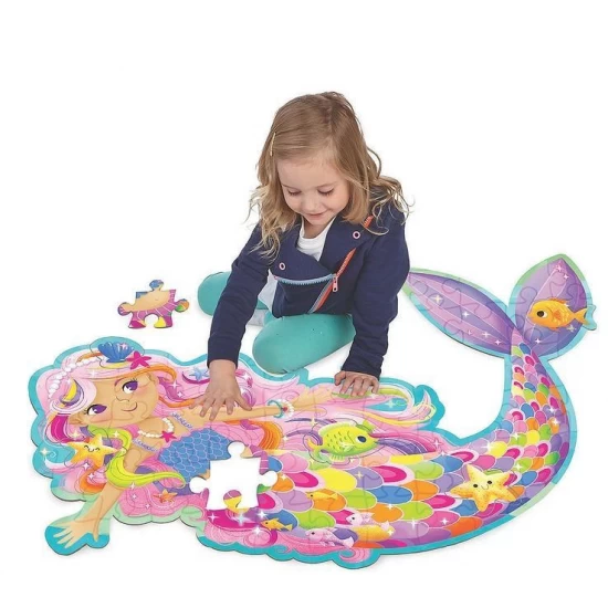 Puzzle mare de podea Sirena magica 41 piese Puzzle mare de podea Sirena magica 41 piese