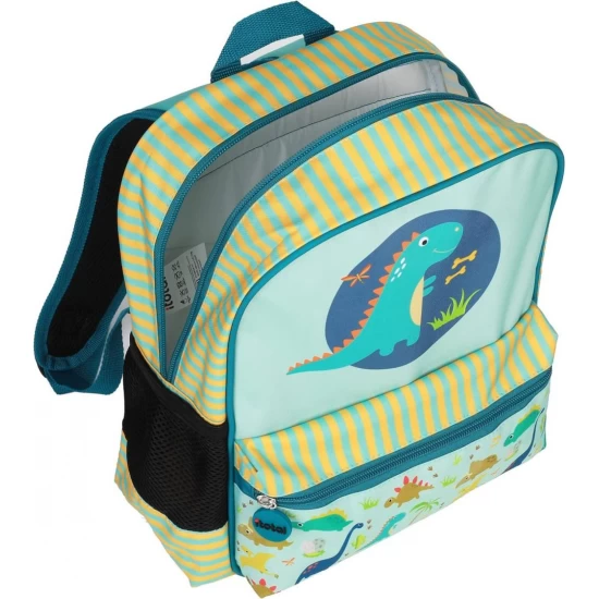 Rucsac cu buzunar exterior model dinozauri Rucsac cu buzunar exterior model dinozauri