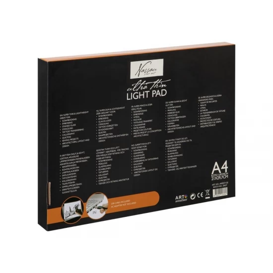 Tableta iluminata pentru desen, A4, cu cablu usb, Fine Art, Nassau Tableta iluminata pentru desen, A4, cu cablu usb, Fine Art, Nassau