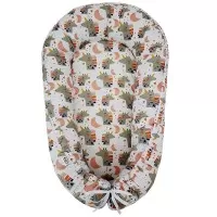 Baby nest din bumbac Eko Pink