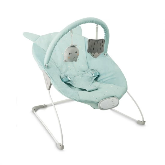 Balansoar bebelusi cu 8 melodii si 3 niveluri de vibratie MoMi Glossy Blue