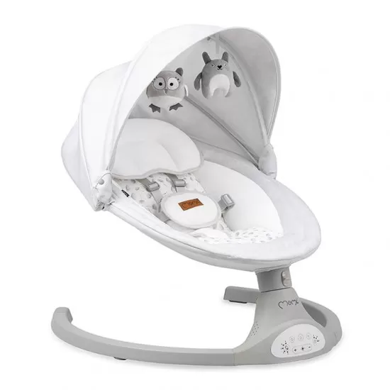 Balansoar electric MoMi Lami Light Grey Balansoar electric MoMi Lami Light Grey