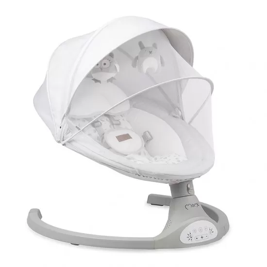Balansoar electric MoMi Lami Light Grey Balansoar electric MoMi Lami Light Grey