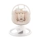 Balansoar electric pentru bebelusi cu sezut rotativ 360 grade Momi Pearl Beige