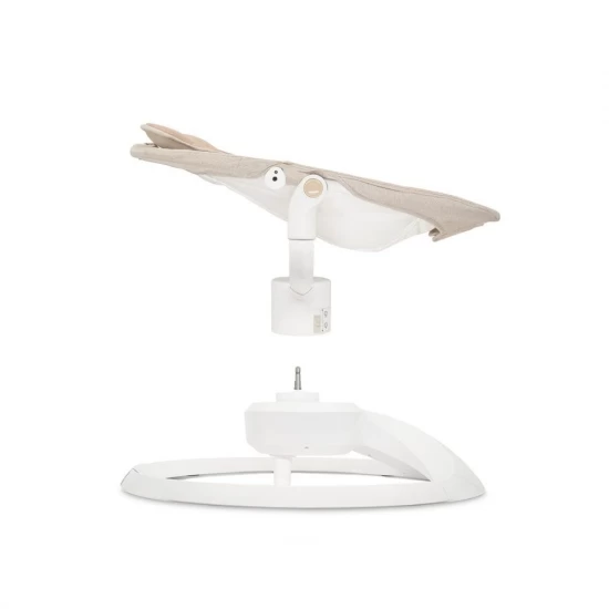 Balansoar electric pentru bebelusi cu sezut rotativ 360 grade Momi Pearl Beige
