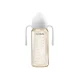 Biberon Anti-colici Mombella Classic PPSU, 300 ml, cu Tetină Silicon L - Flux Rapid  (6-9 Luni) - Ivory