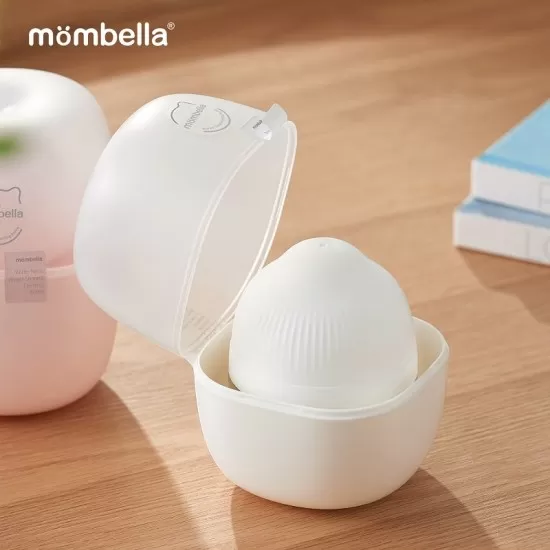 Biberon anticolici Mombella Breast-Like 120 ml, tetina S flux lent, 100% Silicon, Ivory Biberon anticolici Mombella Breast-Like 120 ml, tetina S flux lent, 100% Silicon, Ivory