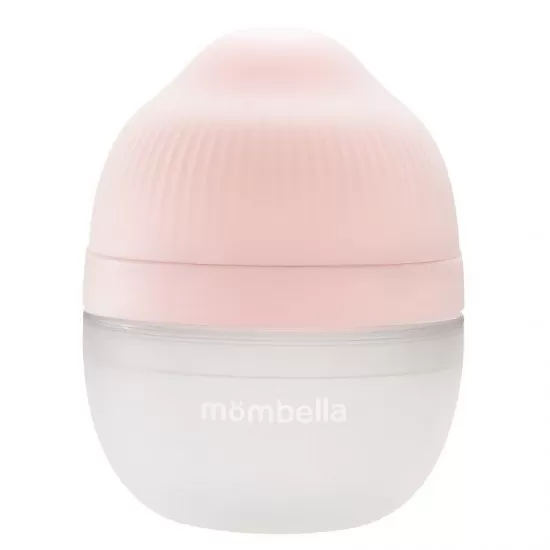 Biberon anticolici Mombella Breast-Like 120 ml, tetina S flux lent, 100% Silicon, Old Roze Biberon anticolici Mombella Breast-Like 120 ml, tetina S flux lent, 100% Silicon, Old Roze