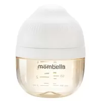 Biberon anticolici Mombella Breast-Like 120ml, tetina S flux lent, PPSU, Ivory