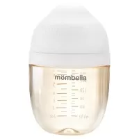 Biberon anticolici Mombella Breast-Like 210 ml, tetina M flux mediu, PPSU, Ivory