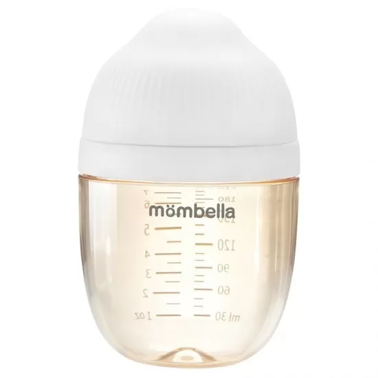 Biberon anticolici Mombella Breast-Like 210 ml, tetina M flux mediu, PPSU, Ivory Biberon anticolici Mombella Breast-Like 210 ml, tetina M flux mediu, PPSU, Ivory