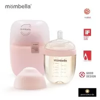 Biberon anticolici Mombella Breast-Like 210 ml, tetina M flux mediu, PPSU,Old Roze