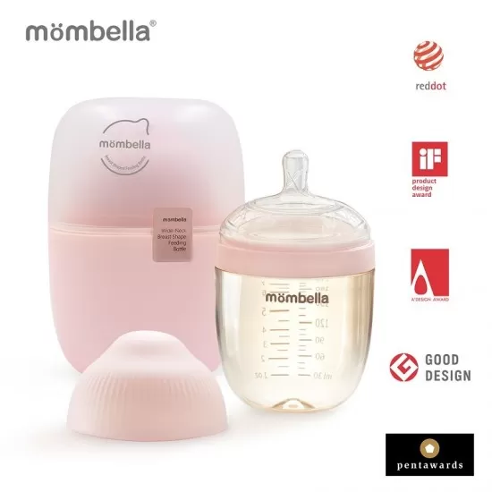 Biberon anticolici Mombella Breast-Like 210 ml, tetina M flux mediu, PPSU,Old Roze Biberon anticolici Mombella Breast-Like 210 ml, tetina M flux mediu, PPSU,Old Roze