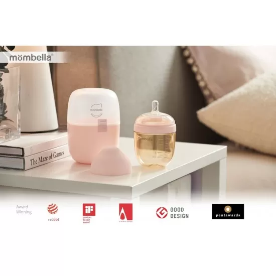 Biberon anticolici Mombella Breast-Like 210 ml, tetina M flux mediu, PPSU,Old Roze Biberon anticolici Mombella Breast-Like 210 ml, tetina M flux mediu, PPSU,Old Roze