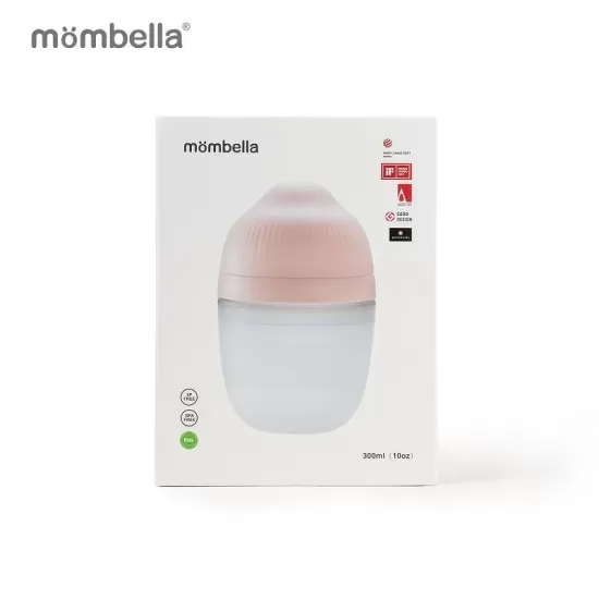 Biberon anticolici Mombella Breast-Like 300 ml, tetina 360° XL Flux Consistent, 100% Silicon, Old Roze Biberon anticolici Mombella Breast-Like 300 ml, tetina 360° XL Flux Consistent, 100% Silicon, Old Roze