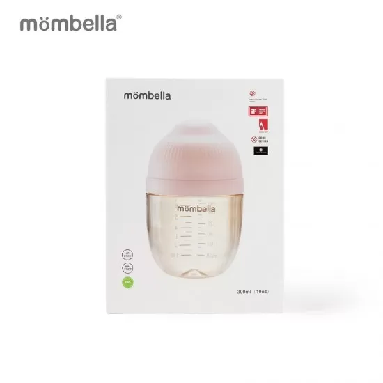 Biberon anticolici Mombella Breast-Like 300 ml, tetina 360° XL Flux Consistent, PPSU, Old Roze Biberon anticolici Mombella Breast-Like 300 ml, tetina 360° XL Flux Consistent, PPSU, Old Roze