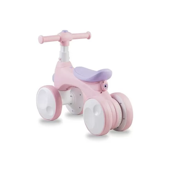 Bicicleta cu lumini, sunet si difuzor de balonase Momi Tobis - Pink Bicicleta cu lumini, sunet si difuzor de balonase Momi Tobis - Pink