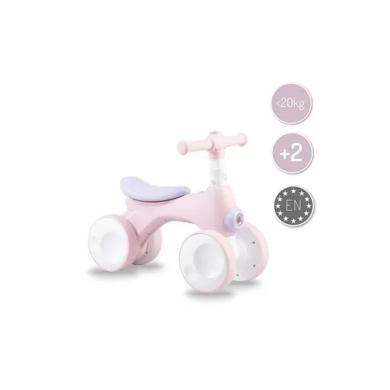 Bicicleta cu lumini, sunet si difuzor de balonase Momi Tobis - Pink Bicicleta cu lumini, sunet si difuzor de balonase Momi Tobis - Pink