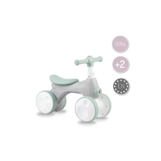 Bicicleta cu lumini, sunet si difuzor de balonase Momi Tobis - Grey Bicicleta cu lumini, sunet si difuzor de balonase Momi Tobis - Grey