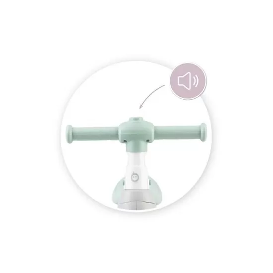 Bicicleta cu lumini, sunet si difuzor de balonase Momi Tobis - Grey Bicicleta cu lumini, sunet si difuzor de balonase Momi Tobis - Grey