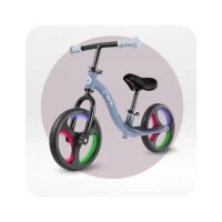 Bicicleta fara pedale cu roti led Momi Isoka Blue