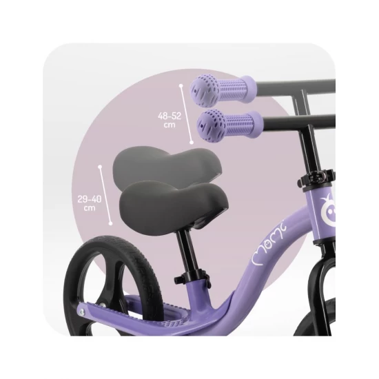 Bicicleta fara pedale cu roti led Momi Isoka Purple Bicicleta fara pedale cu roti led Momi Isoka Purple