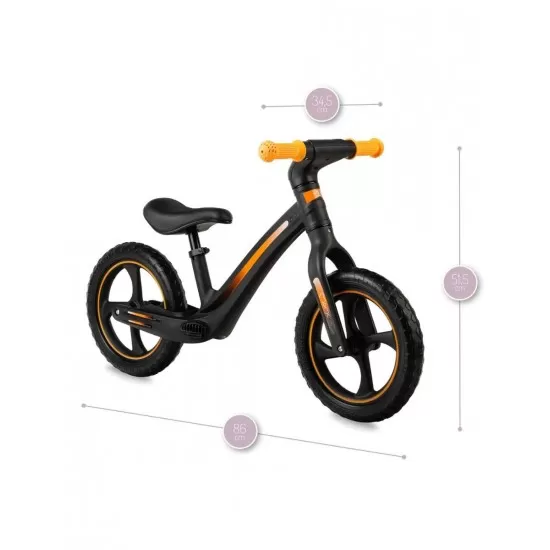 Bicicleta fara pedale Momi Mizo Black Bicicleta fara pedale Momi Mizo Black