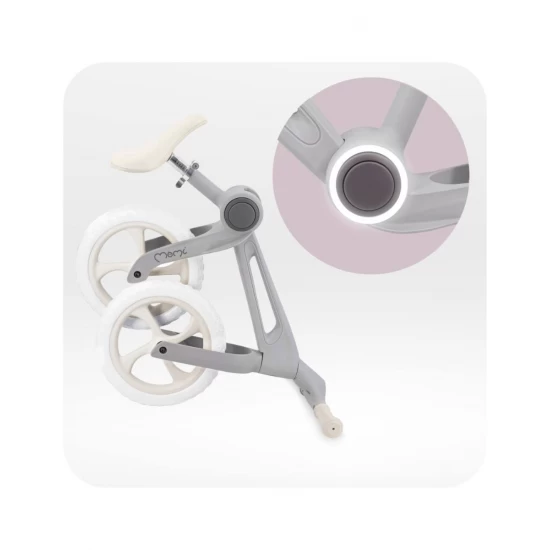 Bicicleta fara pedale, pliabila, Momi Noru - Grey