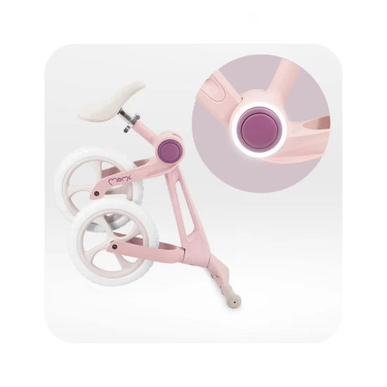 Bicicleta fara pedale, pliabila, Momi Noru - Pink