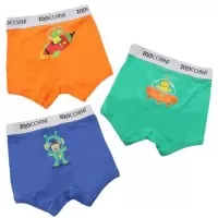 Set 3 boxeri din bumbac organic pentru baieti Zoocchini Space Force 4-5 ani