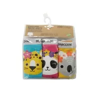 Set 3 boxeri din bumbac organic pentru fete Zoocchini Flower Power 5-6 ani