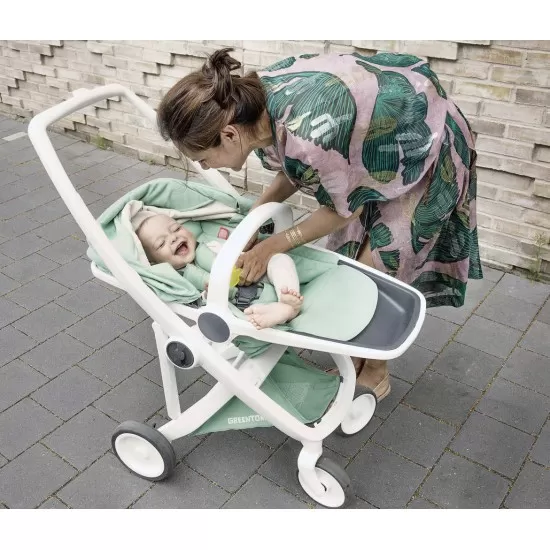 Carucior copii 2 in 1 Greentom 100% Ecologic Black Orange Carucior copii 2 in 1 Greentom 100% Ecologic Black Orange