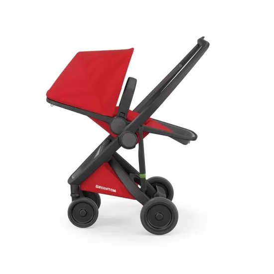 Carucior copii 2 in 1 Greentom 100% Ecologic Black Red Carucior copii 2 in 1 Greentom 100% Ecologic Black Red