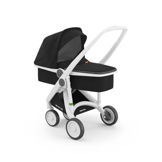 Carucior copii 2 in 1 Greentom 100% Ecologic White Black Carucior copii 2 in 1 Greentom 100% Ecologic White Black