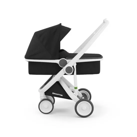 Carucior copii 2 in 1 Greentom 100% Ecologic White Black Carucior copii 2 in 1 Greentom 100% Ecologic White Black