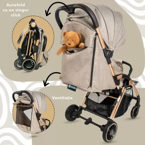 Carucior Sport AppeKids Upp Ultracompact Bubble Beige Carucior Sport AppeKids Upp Ultracompact Bubble Beige