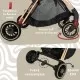 Carucior Sport AppeKids Upp Ultracompact Bubble Beige Carucior Sport AppeKids Upp Ultracompact Bubble Beige